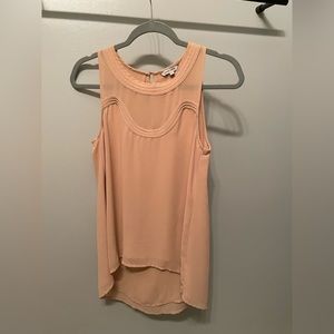 Naked Zebra Light Pink Sleeveless Blouse